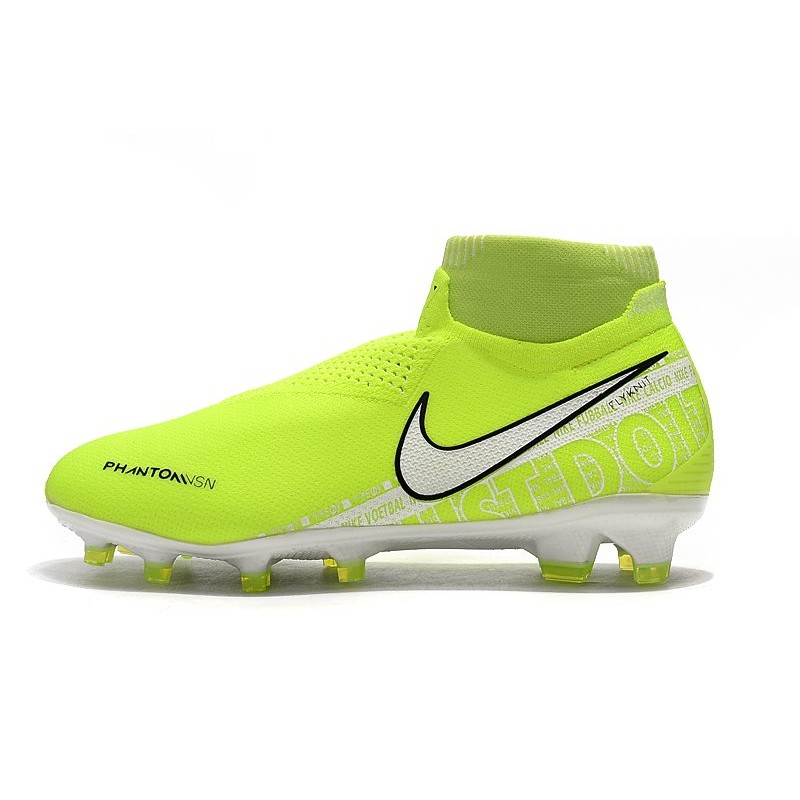 Nike Phantom VSN Elite DF FG Volt Bílý